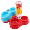 Image of High Quality Dual Port Dog Utensils Bowl Cat Drinking Fountain Food Dish Pet Automatic Water Dispenser Feeder - A Doggo Lover