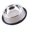 Image of High Grade Stainless Steel Non - Slip Dog Bowl with Rubber Base for Dogs, Pets Feeder Bowl and Water Bowl Perfect Choice - A Doggo Lover
