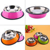 Image of Stainless Steel Base Feeder Bowls with Anti-slip Rubber for Dogs Cats and Pets - A Doggo Lover