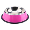 Image of Stainless Steel Base Feeder Bowls with Anti-slip Rubber for Dogs Cats and Pets - A Doggo Lover