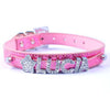 Image of Free Name Personalized Pet Dog Collar with Rhinestone and Customized Diamond - A Doggo Lover