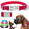 Image of Personalized Name ID Collar from Embroidered Nylon,Reflective Safety Tough with Stainless Steel Metal Buckle - A Doggo Lover