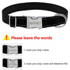Image of Personalized Name ID Collar from Embroidered Nylon,Reflective Safety Tough with Stainless Steel Metal Buckle - A Doggo Lover