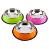 Image of Stainless Steel Base Feeder Bowls with Anti-slip Rubber for Dogs Cats and Pets - A Doggo Lover