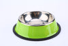 Image of Stainless Steel Base Feeder Bowls with Anti-slip Rubber for Dogs Cats and Pets - A Doggo Lover