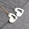 Image of Necklace Pendant PitBull Heart - A Doggo Lover