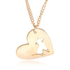 Image of Necklace Pendant PitBull Heart - A Doggo Lover