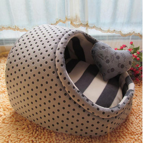 Cute Washable Slipper Shape Dog Bed with Cushion for Small/Medium Dogs as Yorkies, Chihuahua, Shih Tzu, Cats and Medium Pets - A Doggo Lover
