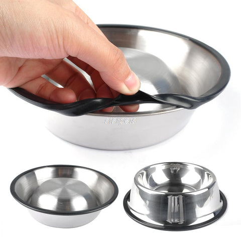 High Grade Stainless Steel Non - Slip Dog Bowl with Rubber Base for Dogs, Pets Feeder Bowl and Water Bowl Perfect Choice - A Doggo Lover