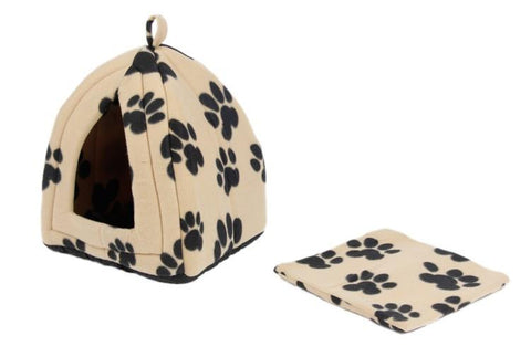 Portable Fabric Pet House for Small/Medium Pets - A Doggo Lover