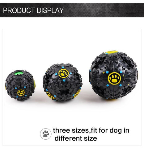 Interactive IQ Resistant Teeth Bite Leakage Food Ball Dog Toy - A Doggo Lover