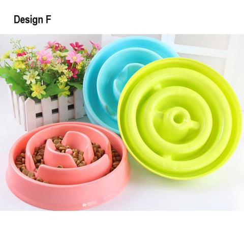 Slow Feeder Bowl Anti-Gulping Dog Slower Food Feeding Dishes Stop Bloat from Eating too Fast