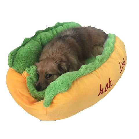 Hot Dog Design Pet Dog Bed / Removable and Washable Pet Mat Dog House for Medium and Small Dogs