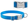 Image of Personalized Name ID Collar from Embroidered Nylon,Reflective Safety Tough with Stainless Steel Metal Buckle - A Doggo Lover
