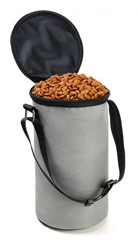 Pet Dog Food Storage Bag Bucket,Collapsible Waterproof Travel Dogs Cats Food Feeding Snack Bowl Container Barrel - A Doggo Lover