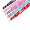 Image of Suede Leather 3 Rows Rhinestone Studded Ring Decorative Dog Collars Chain for Pet Dogs Chihuahua - A Doggo Lover