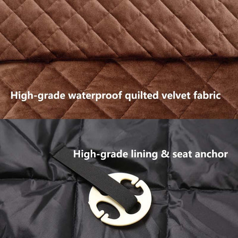 Dog Seat Cover For Cars Anti Slip In Large Size - Perfect For Cars, SUVs and Trucks In Universal Size, WaterProof & Hammock Convertible, Installing Easily - A Doggo Lover