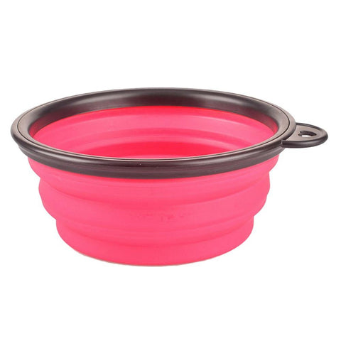 Collapsible Dog Bowls for Large & Med Dogs, Dishwasher Safe BPA FREE Food Grade Silicone, Portable Foldable Travel Bowls for Journeys & Hikes