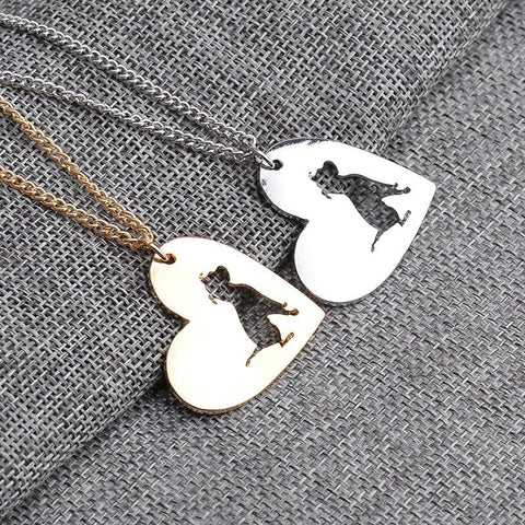 Necklace Pendant PitBull Heart - A Doggo Lover